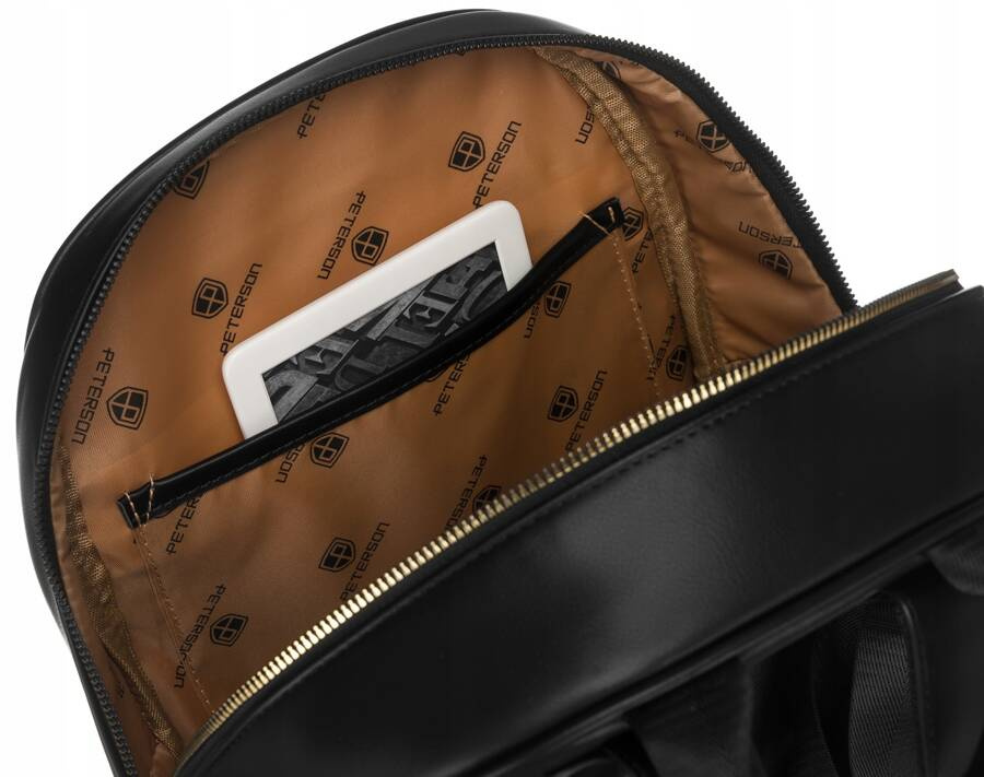 Geräumiger Damen-Rucksack aus Öko-Leder – Peterson – Bild 9