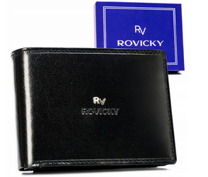 Klassische Herren Geldbörse aus echtem Leder – Rovicky