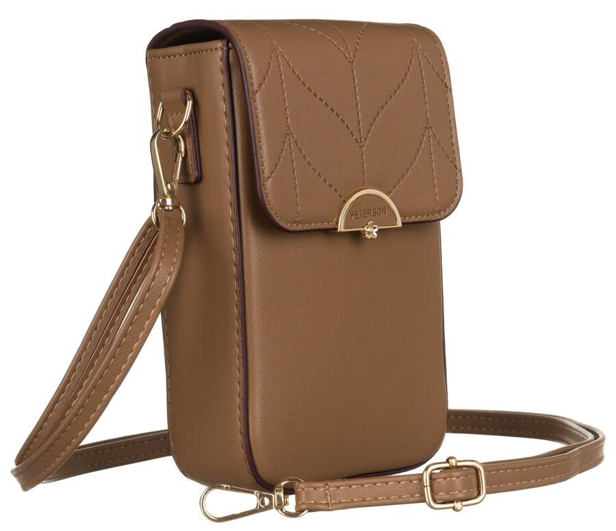 Mini Damen Umhängetasche-Portemonnaie aus Öko-Leder – Peterson