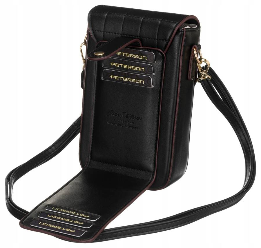 Mini Damen Umhängetasche-Portemonnaie aus Öko-Leder – Peterson – Bild 6