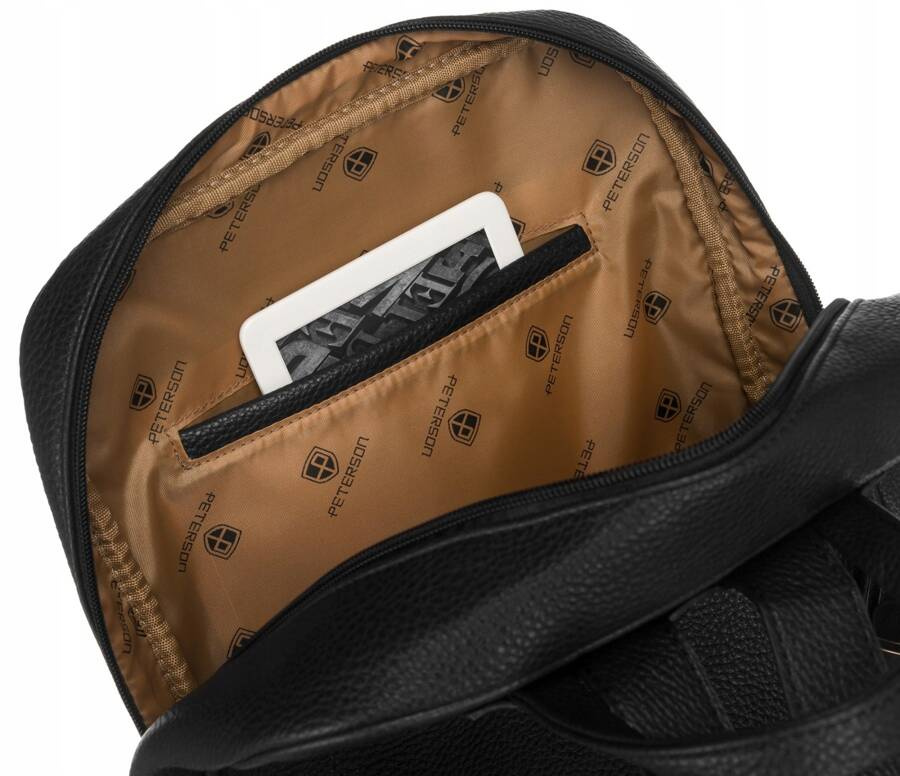 Geräumiger Damen Rucksack aus Öko-Leder – Peterson – Bild 10