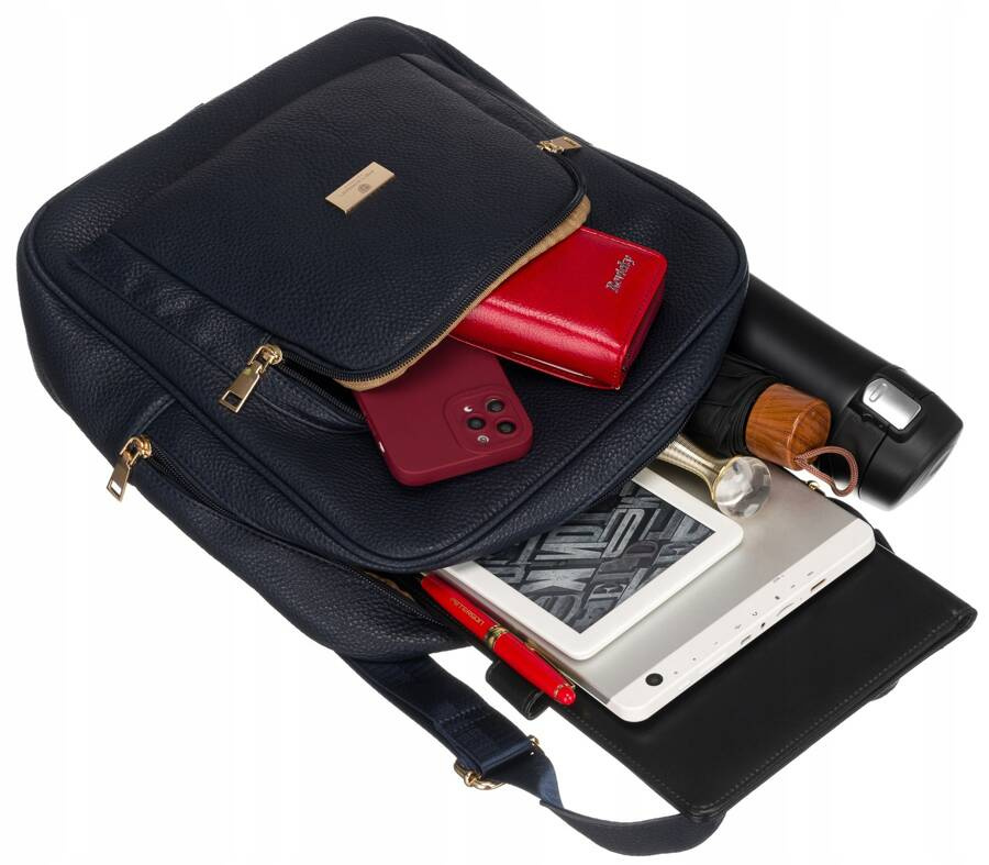 Geräumiger Damen Rucksack aus Öko-Leder – Peterson – Bild 14