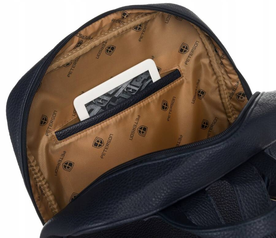 Geräumiger Damen Rucksack aus Öko-Leder – Peterson – Bild 11