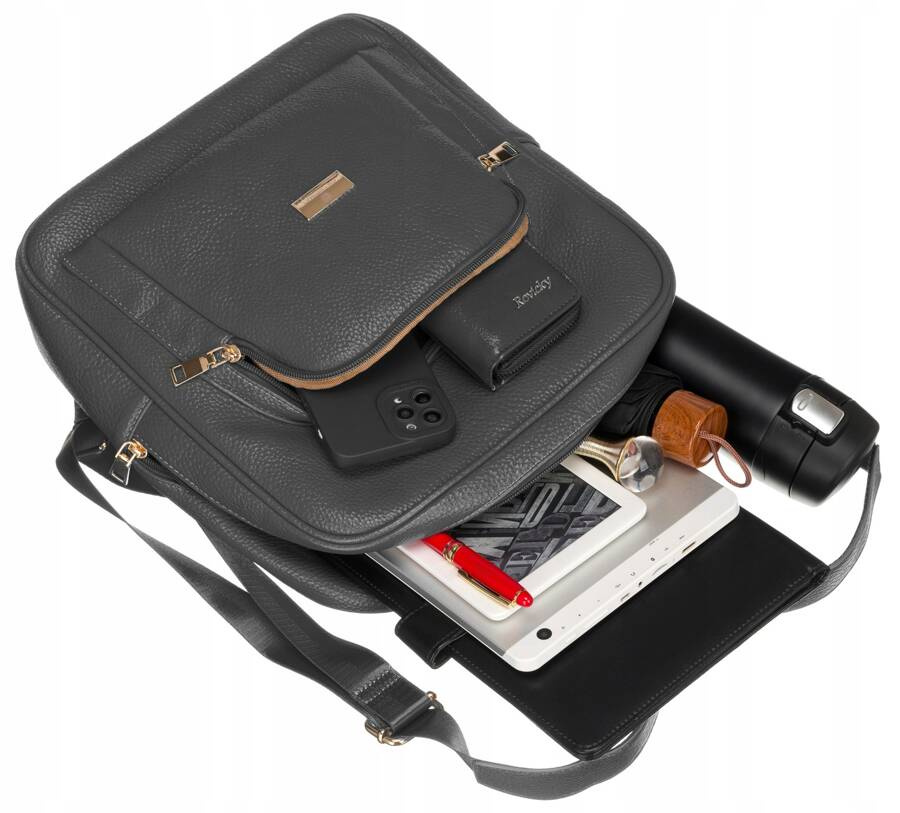 Geräumiger Damen Rucksack aus Öko-Leder – Peterson – Bild 14