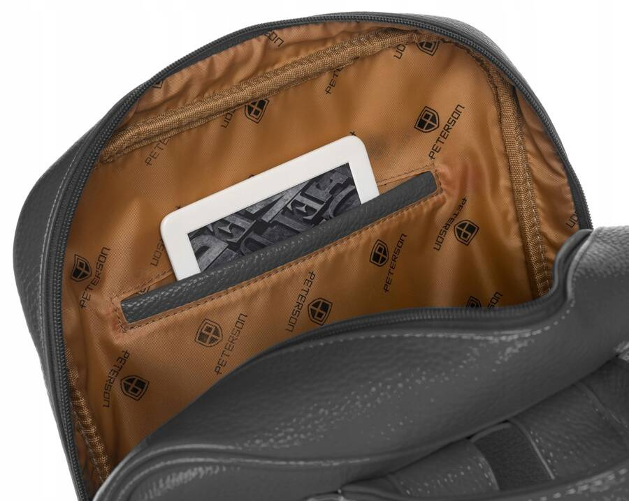 Geräumiger Damen Rucksack aus Öko-Leder – Peterson – Bild 10