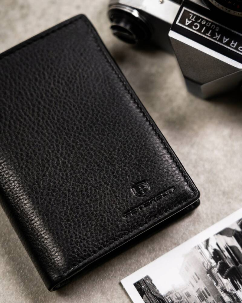 Geschenkset: Herren Geldbörse aus Leder und Schlüsselanhänger – Peterson – Bild 4