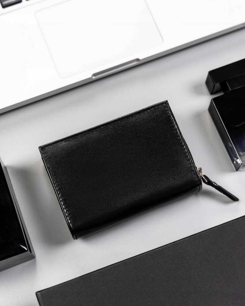 Geschenkset: Damen Geldbörse aus Leder und Schlüsselanhänger – Rovicky – Bild 4