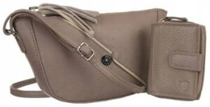 Damen Handtasche aus Leder im Set mit Geldbörse – Peterson