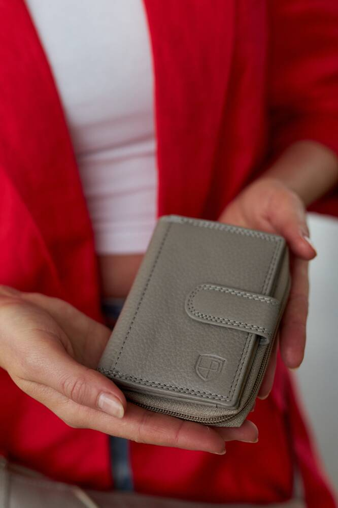 Damen Handtasche aus Leder im Set mit Geldbörse – Peterson – Bild 9