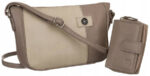 Damen Handtasche aus Leder im Set mit Geldbörse – Peterson