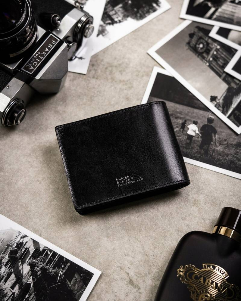 Geschenkset: Herren Geldbörse aus Leder, Etui und Schlüsselanhänger – Peterson – Bild 4