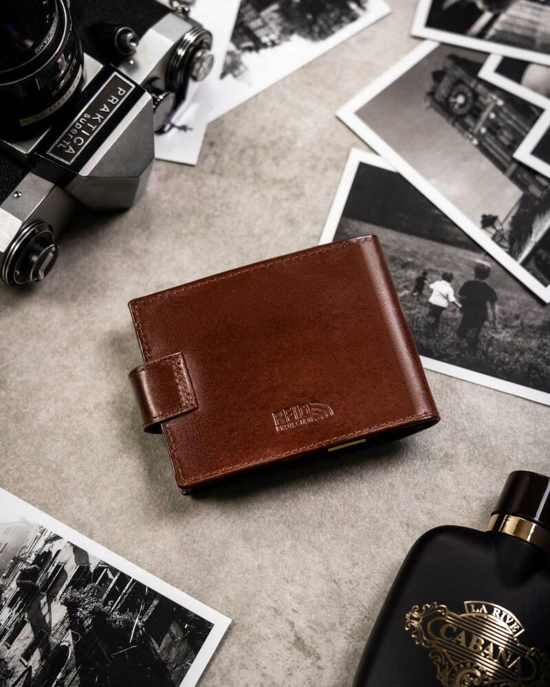 Geschenkset: Herren Geldbörse aus Leder, Etui und Schlüsselanhänger – Peterson – Bild 5