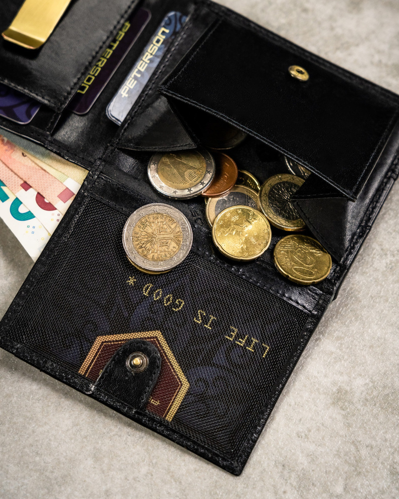 Geschenkset: Herren Geldbörse aus Leder, Etui und Schlüsselanhänger – Peterson – Bild 7