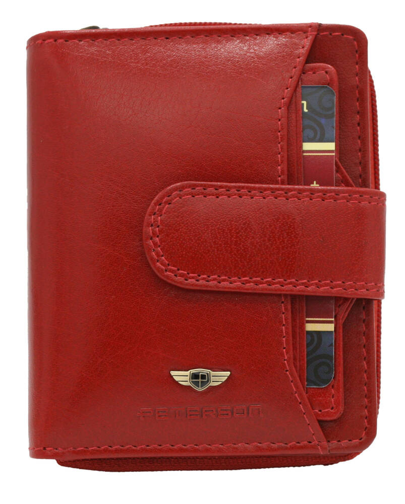 Elegante Damen Geldbörse aus Leder mit RFID-Schutz – Peterson – Bild 2
