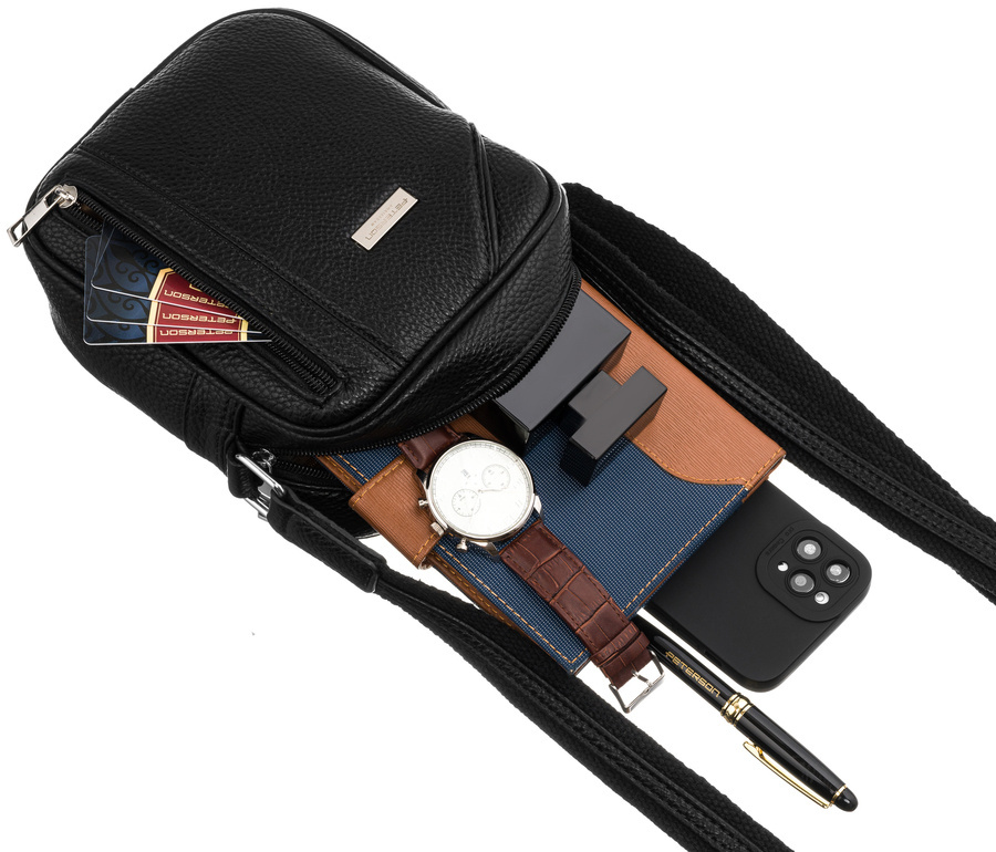 Städtische Herren Tasche aus Öko-Leder – Peterson – Bild 11
