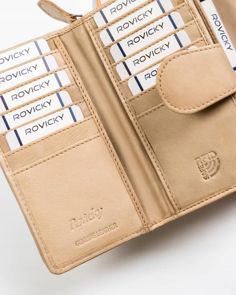 Elegante Damen Geldbörse aus Echtleder – Rovicky – Bild 7