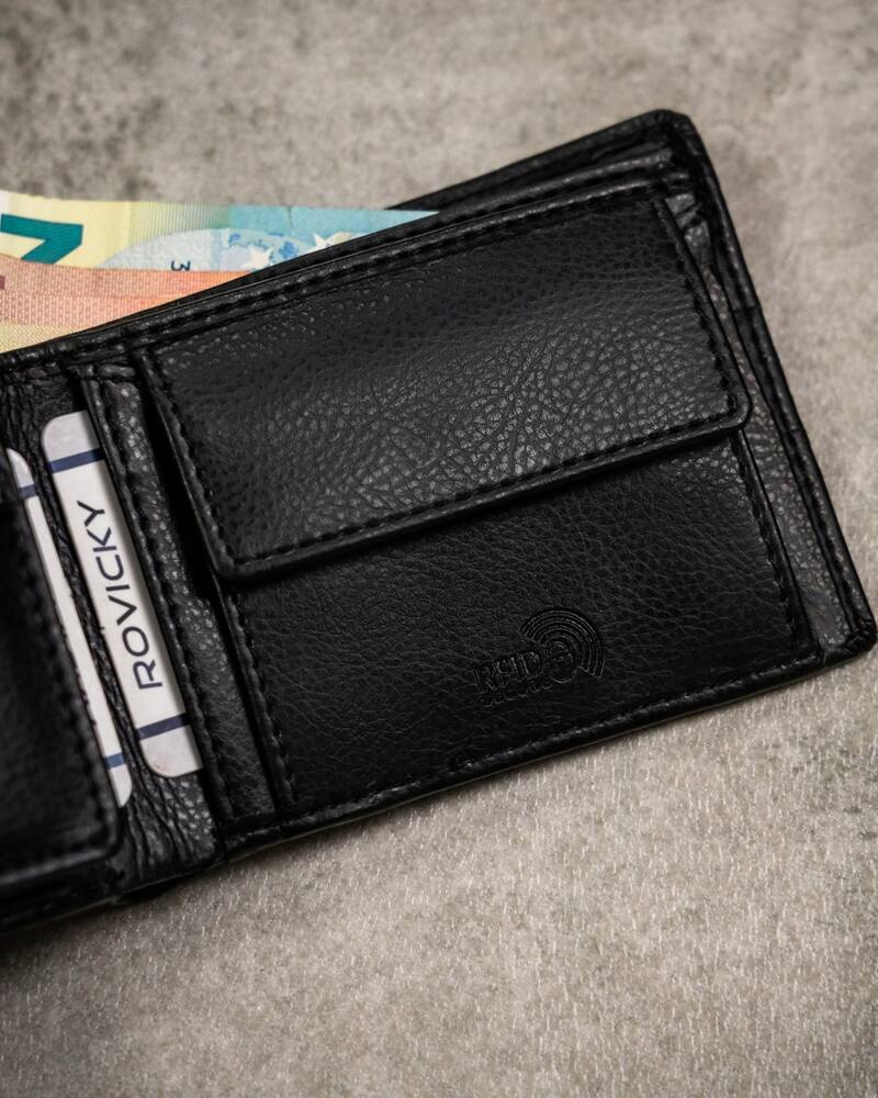 Geschenkset: Herren Geldbörse und Schlüsselanhänger aus Öko-Leder – Rovicky – Bild 9