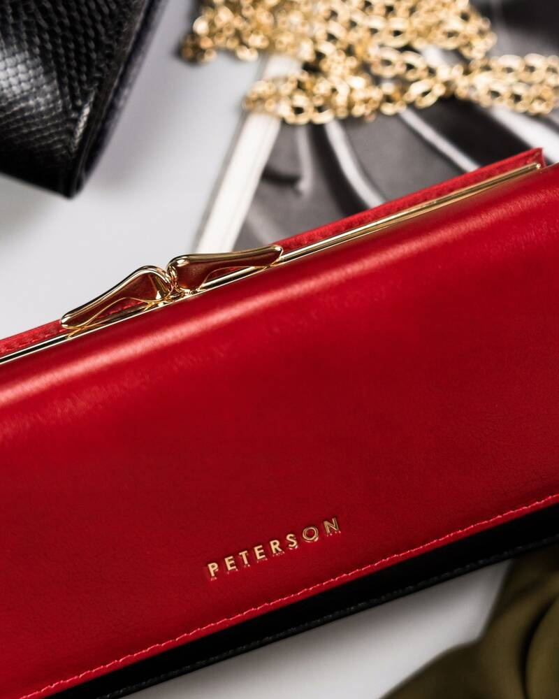 Große Damen Geldbörse aus Leder – Peterson – Bild 4