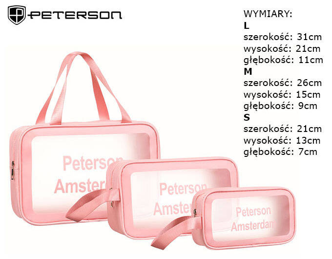Set aus drei wasserdichten Kosmetiktaschen – Peterson – Bild 5