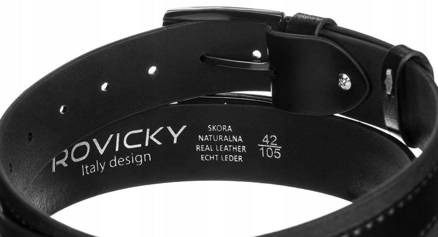 Herren Ledergürtel aus echtem Leder – Rovicky – Bild 3