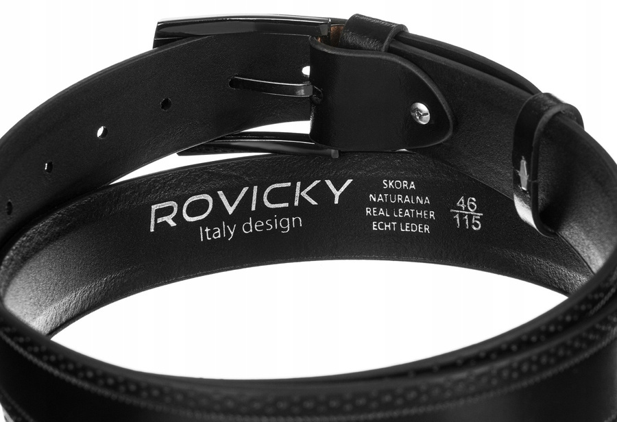 Breiter Herren Ledergürtel – Rovicky – Bild 2