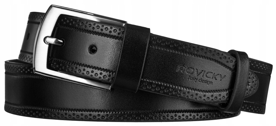 Breiter Herren Ledergürtel – Rovicky – Bild 5