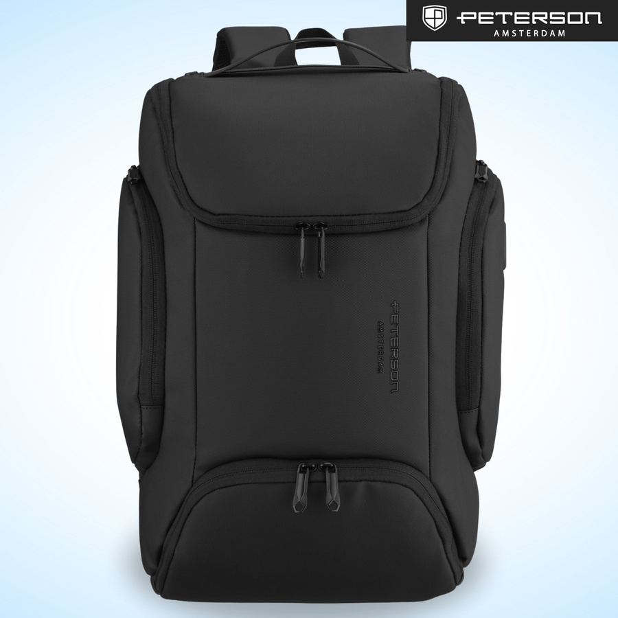 Geräumiger Laptop-Rucksack mit USB-Anschluss – Peterson – Bild 2