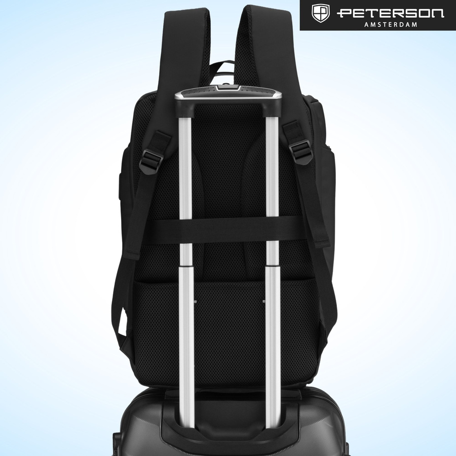 Geräumiger Laptop-Rucksack mit USB-Anschluss – Peterson – Bild 8