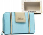 Elegante Damen Geldbörse aus Leder mit Druckknopf und Reißverschluss – Peterson