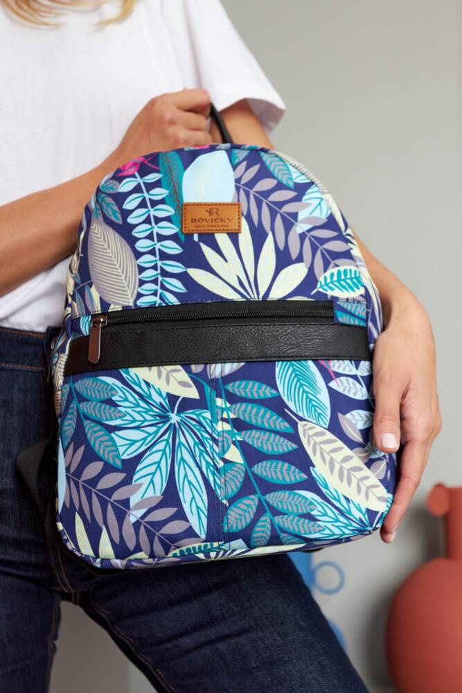 Gemusterter, städtischer Damen Rucksack – Rovicky – Bild 5