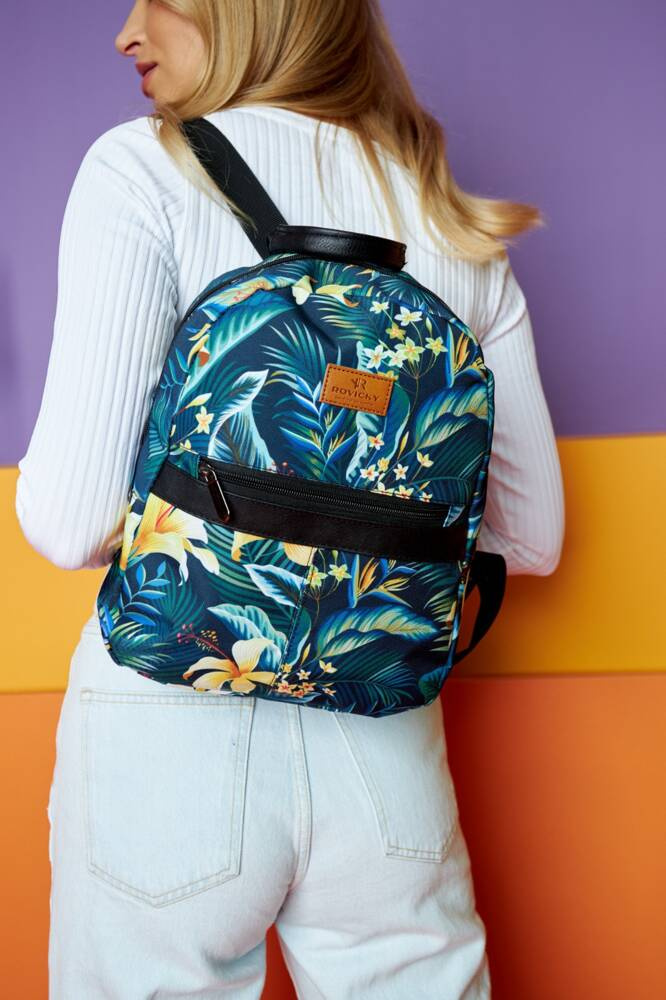 Gemusterter Damen Rucksack für die Stadt – Rovicky – Bild 2