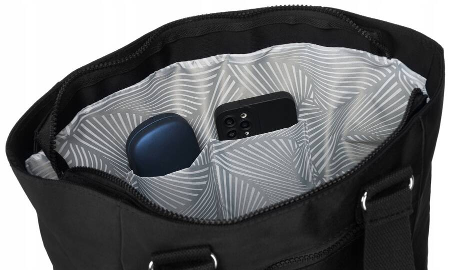 Geräumiger Damen Shopper aus Nylon – Peterson – Bild 7