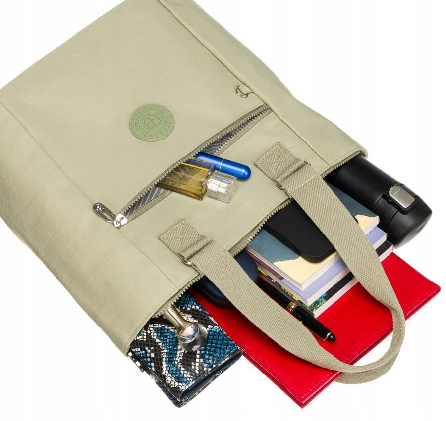 Geräumiger Damen Shopper aus Nylon – Peterson – Bild 8