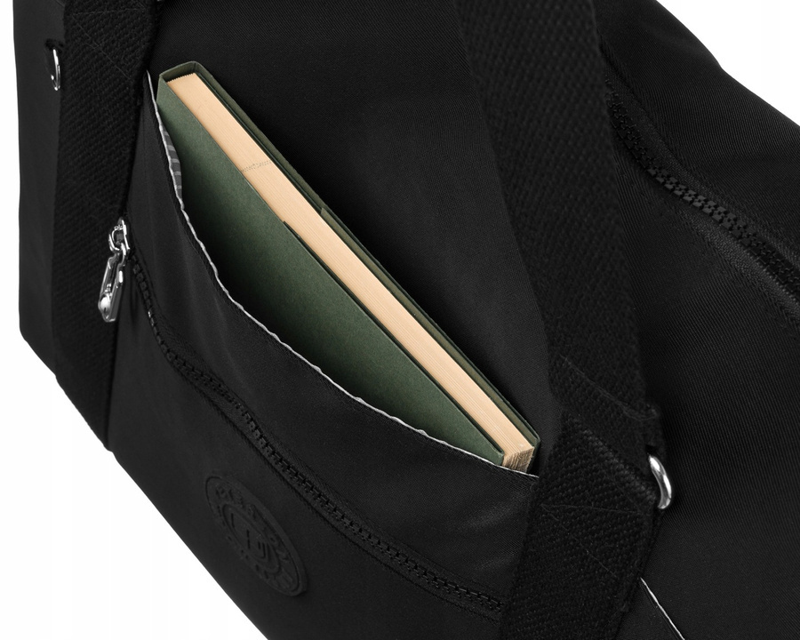 Große Damen Shopper Tasche aus Nylonstoff – Peterson – Bild 5