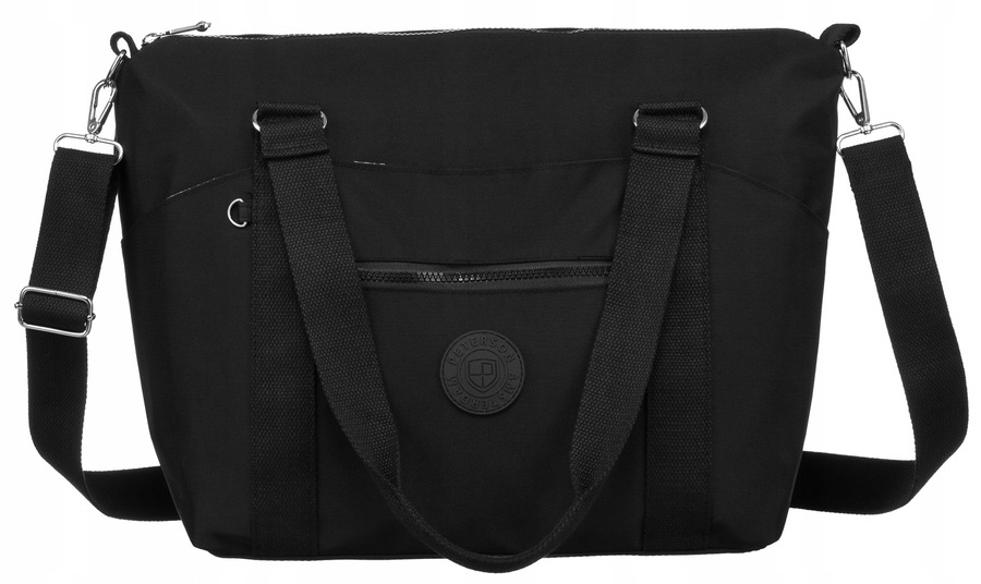 Große Damen Shopper Tasche aus Nylonstoff – Peterson – Bild 2