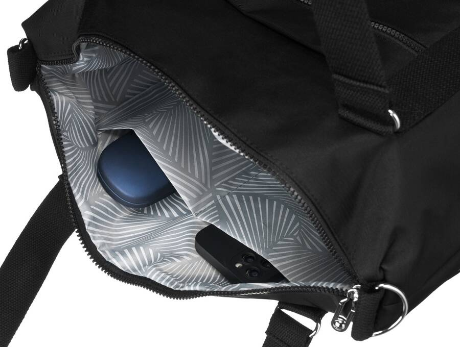 Große Damen Shopper Tasche aus Nylonstoff – Peterson – Bild 9