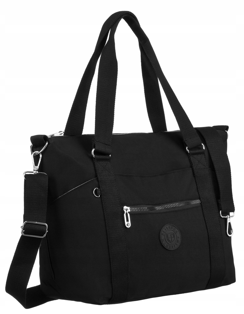 Große Damen Shopper Tasche aus Nylonstoff – Peterson