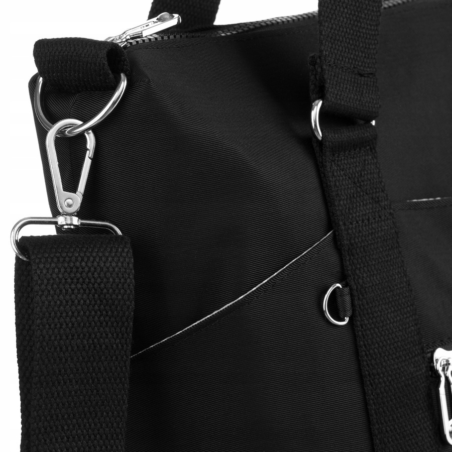 Große Damen Shopper Tasche aus Nylonstoff – Peterson – Bild 7