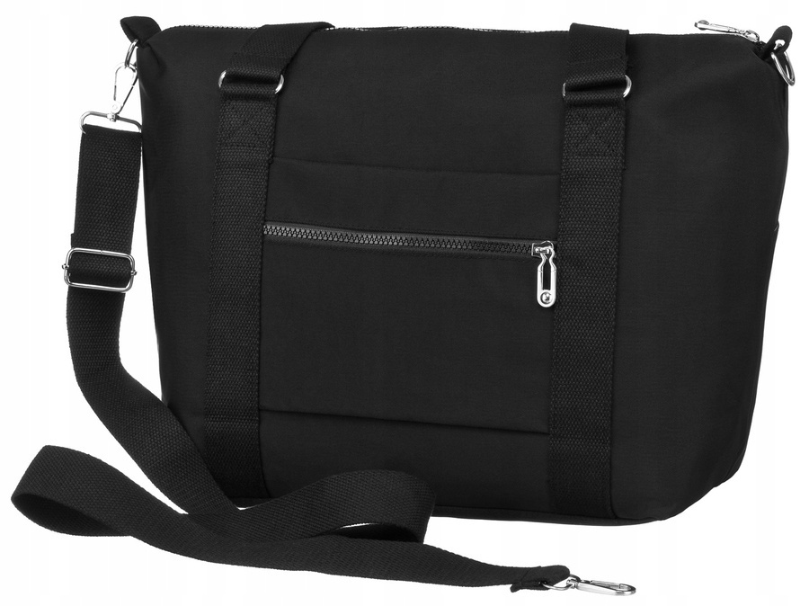 Große Damen Shopper Tasche aus Nylonstoff – Peterson – Bild 3