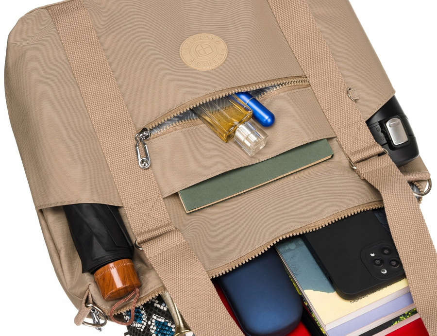 Großer Damen-Shopper aus Nylonstoff – Peterson – Bild 10