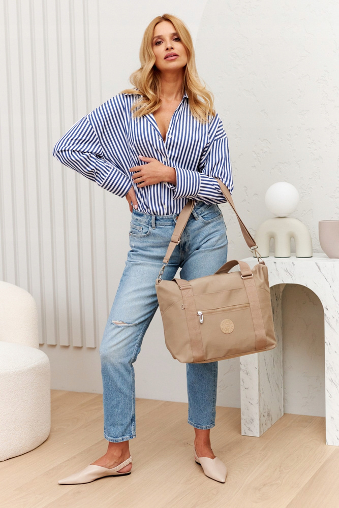 Großer Damen-Shopper aus Nylonstoff – Peterson – Bild 13