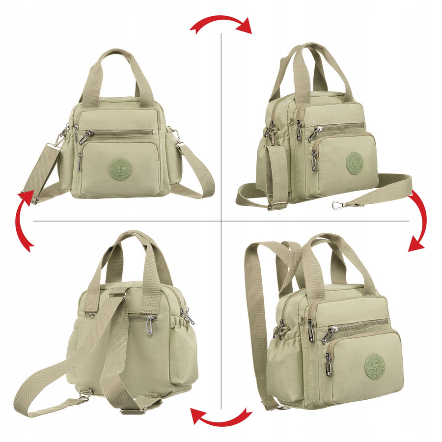 Praktischer Damen Rucksack-Shopper aus Nylon – Peterson – Bild 2