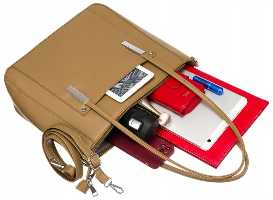 Klassischer Damen Shopper aus Öko-Leder – Rovicky – Bild 7
