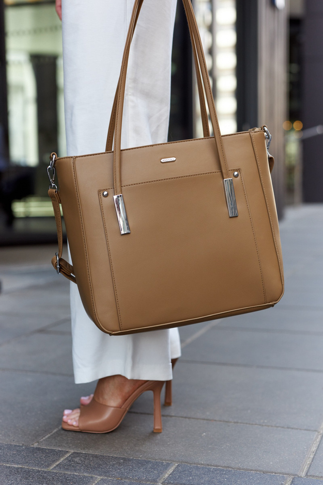 Klassischer Damen Shopper aus Öko-Leder – Rovicky – Bild 10