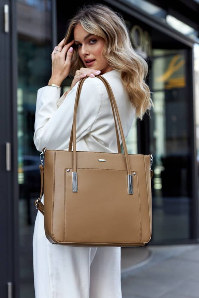 Klassischer Damen Shopper aus Öko-Leder – Rovicky – Bild 12