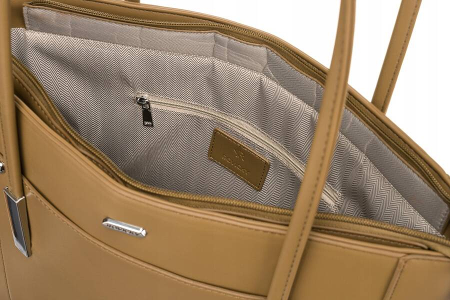 Klassischer Damen Shopper aus Öko-Leder – Rovicky – Bild 5