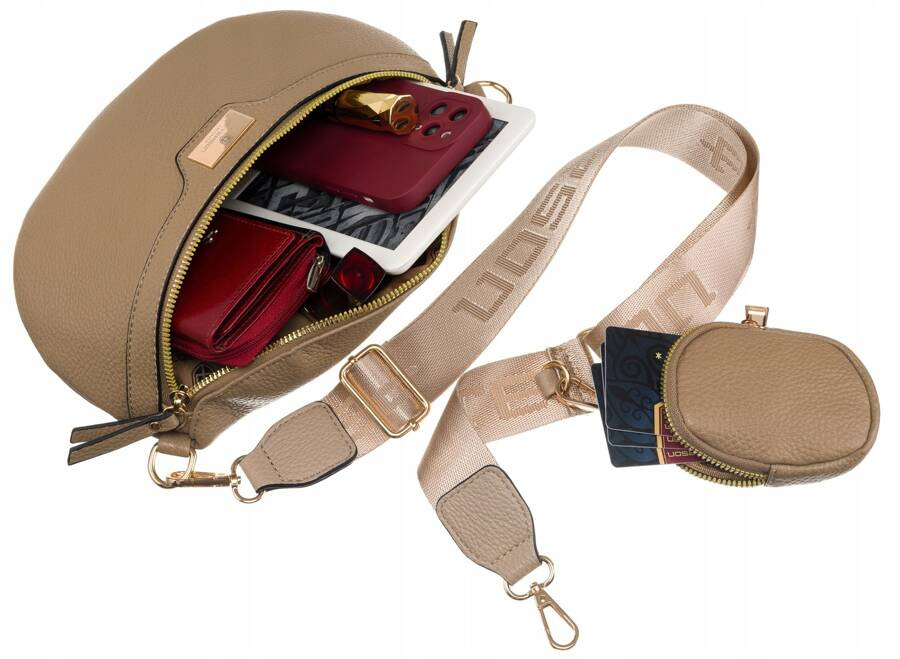 Geräumige Damen Gürteltasche mit breitem Gurt und zusätzlicher Geldbörse – Peterson – Bild 7