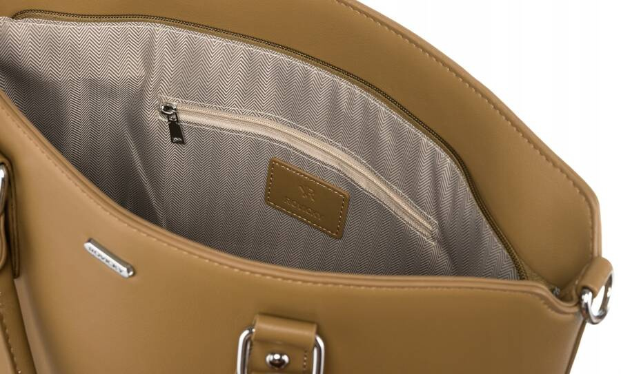Stilvolle Damen Shopper aus Öko-Leder mit abnehmbarem Riemen – Rovicky – Bild 6