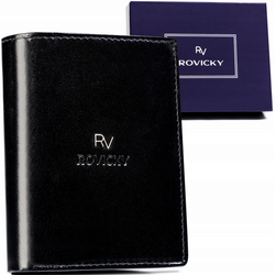 Herren Geldbörse aus Leder mit RFID-Schutz – Rovicky