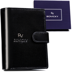 Herren Geldbörse aus Leder mit RFID-Schutz – Rovicky
